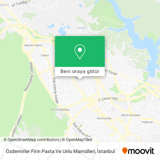 Özdemirler Firin Pasta Ve Unlu Mamülleri harita