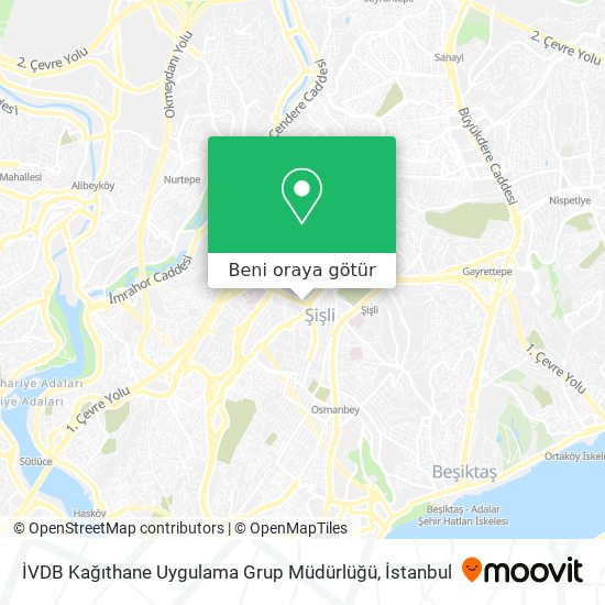 İVDB Kağıthane Uygulama Grup Müdürlüğü harita