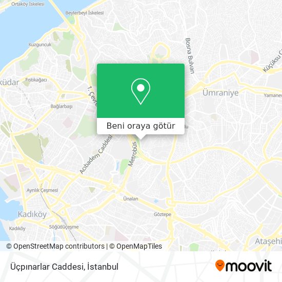 Üçpınarlar Caddesi harita