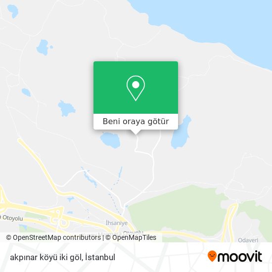 akpınar köyü iki göl harita