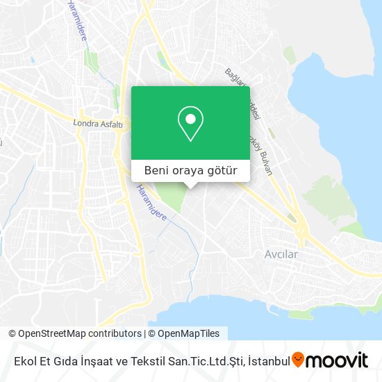 Ekol Et Gıda İnşaat ve Tekstil San.Tic.Ltd.Şti harita