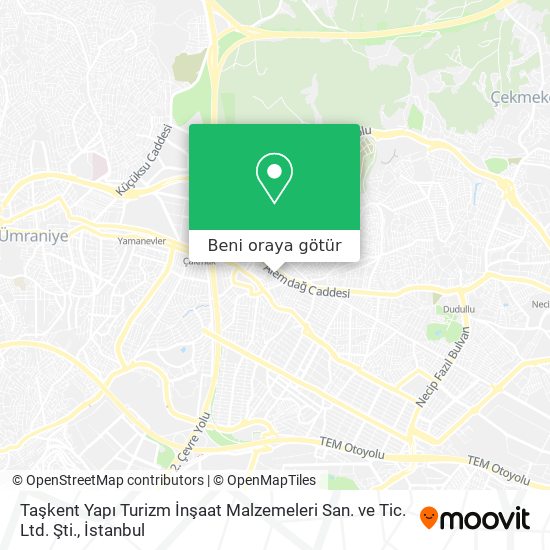 Taşkent Yapı Turizm İnşaat Malzemeleri San. ve Tic. Ltd. Şti. harita