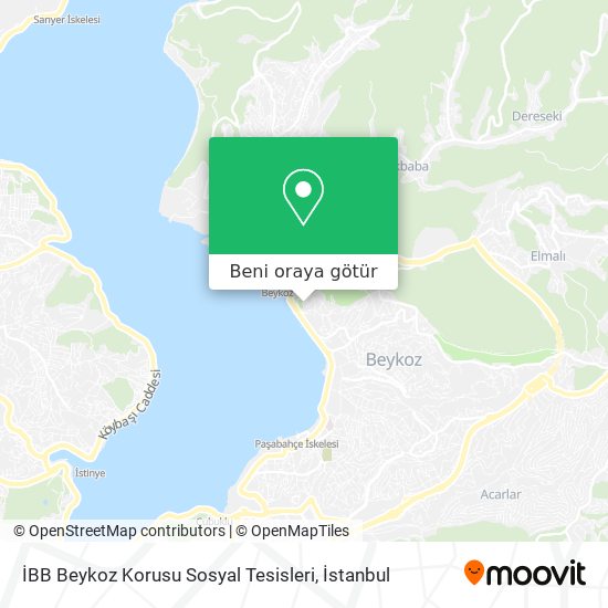 İBB Beykoz Korusu Sosyal Tesisleri harita