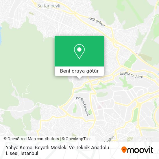 Yahya Kemal Beyatlı Mesleki Ve Teknik Anadolu Lisesi harita