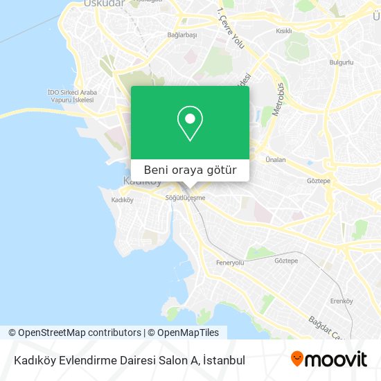 Kadıköy Evlendirme Dairesi Salon A harita