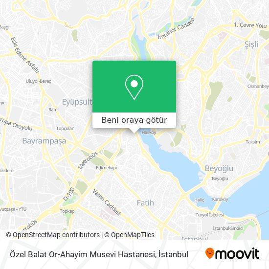 Özel Balat Or-Ahayim Musevi Hastanesi harita