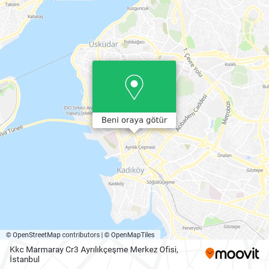 Kkc Marmaray Cr3 Ayrılıkçeşme Merkez Ofisi harita