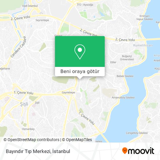 Bayındır Tıp Merkezi harita