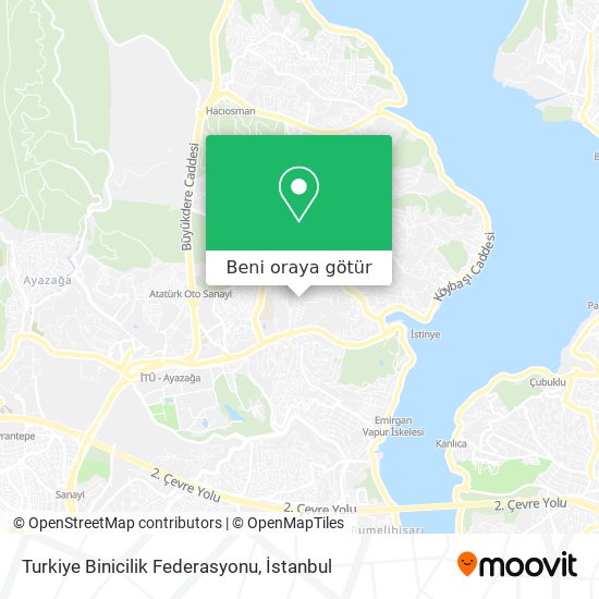 Turkiye Binicilik Federasyonu harita