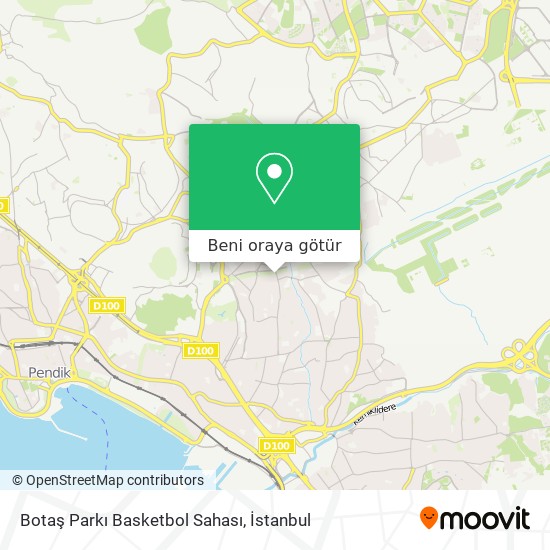 Botaş Parkı Basketbol Sahası harita