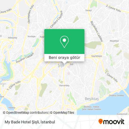 My Bade Hotel Şişli harita