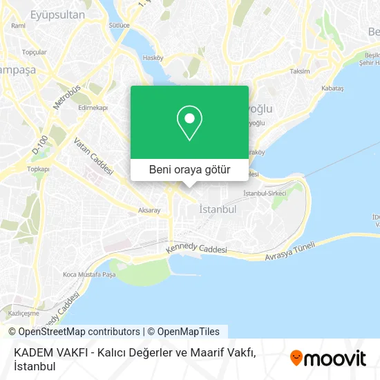 KADEM VAKFI - Kalıcı Değerler ve Maarif  Vakfı harita