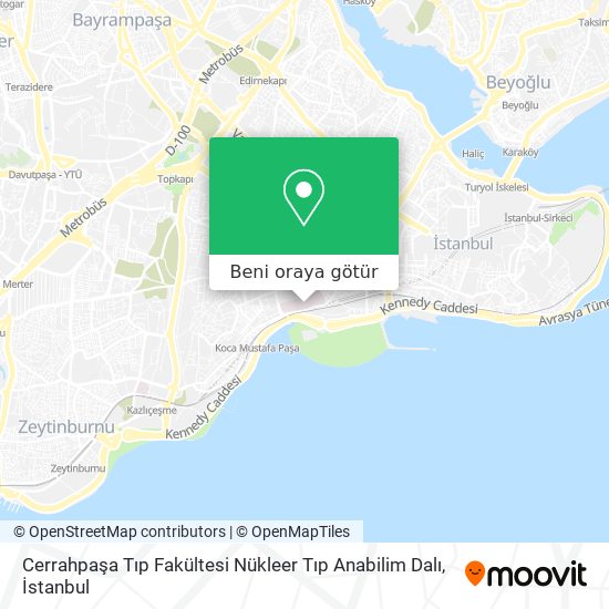 Cerrahpaşa Tıp Fakültesi Nükleer Tıp Anabilim Dalı harita