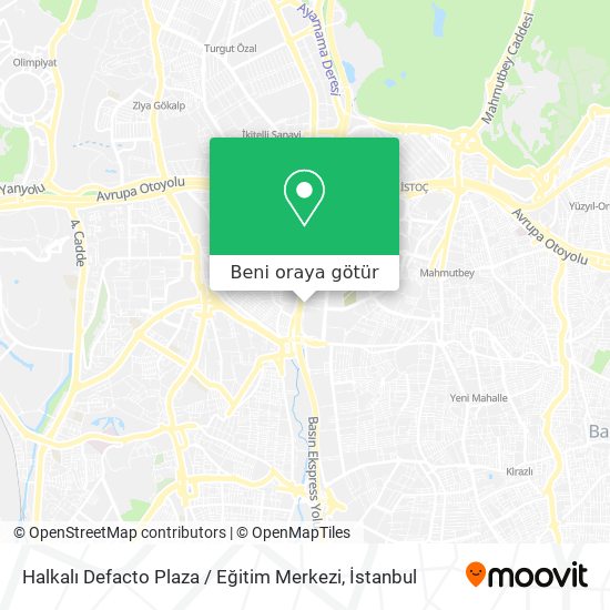Halkalı Defacto Plaza / Eğitim Merkezi harita