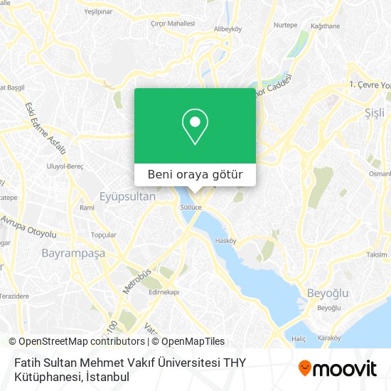 Fatih Sultan Mehmet Vakıf Üniversitesi THY Kütüphanesi harita