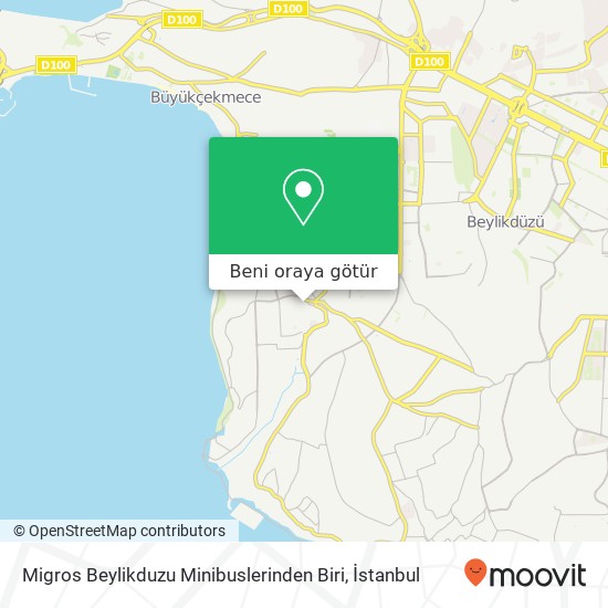 Migros Beylikduzu Minibuslerinden Biri harita