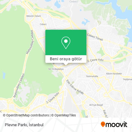 Plevne Parkı harita