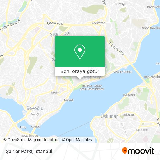 Şairler Parkı harita