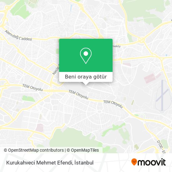 Kurukahveci Mehmet Efendi harita