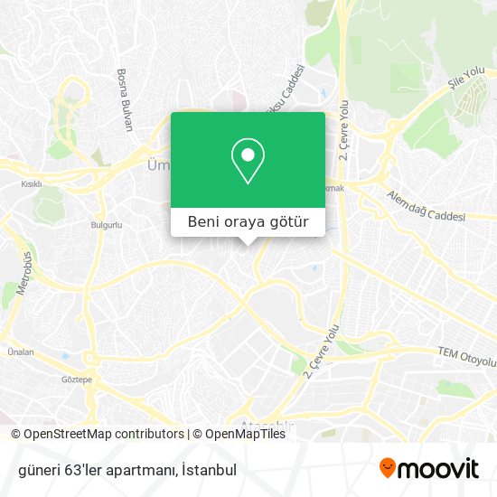 güneri 63'ler apartmanı harita