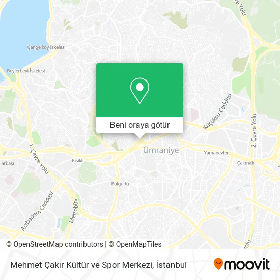 Mehmet Çakır Kültür ve Spor Merkezi harita