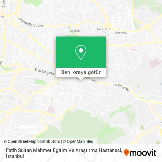 Fatih Sultan Mehmet Egitim Ve Araştırma Hastanesi harita