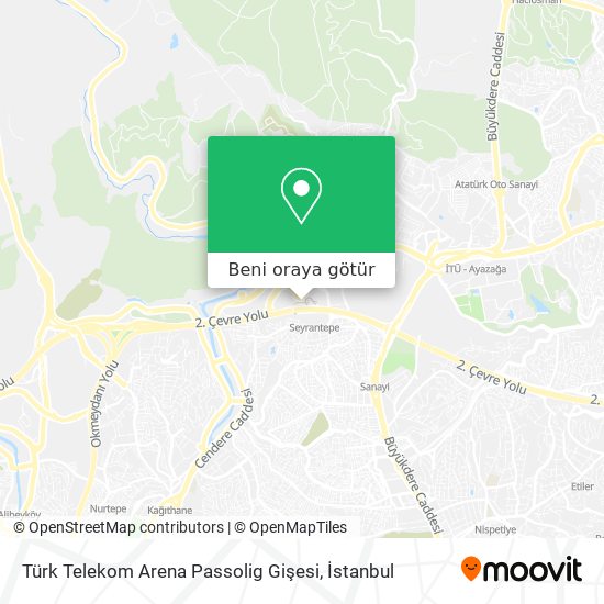 Türk Telekom Arena Passolig Gişesi harita