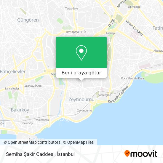 Semiha Şakir Caddesi harita