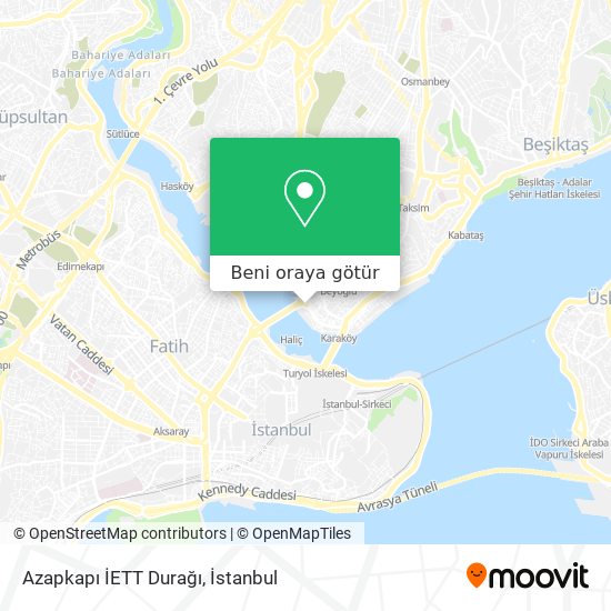 Azapkapı İETT Durağı harita