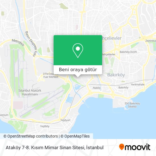 Ataköy 7-8. Kısım Mimar Sinan Sitesi harita
