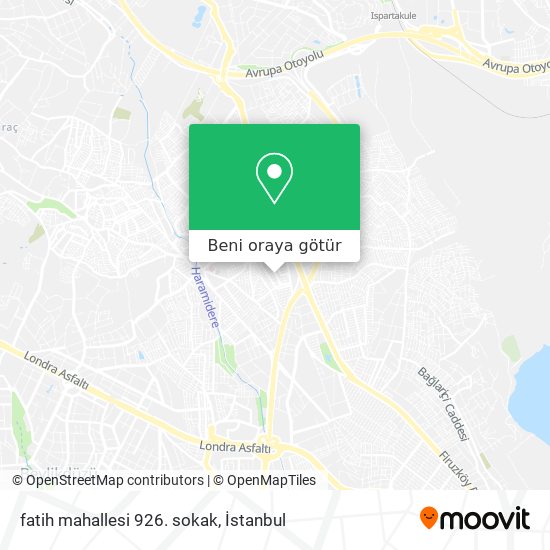 fatih mahallesi 926. sokak harita