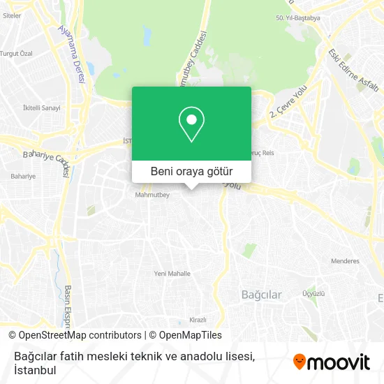 Bağcılar fatih mesleki teknik ve anadolu lisesi harita