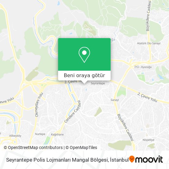 Seyrantepe Polis Lojmanları Mangal Bölgesi harita