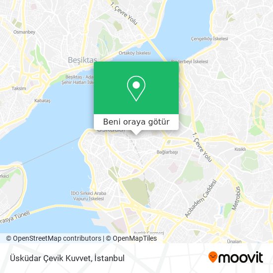 Üsküdar Çevik Kuvvet harita