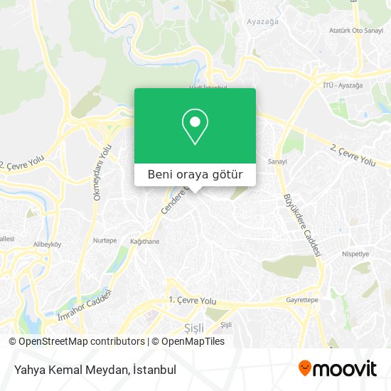 Yahya Kemal Meydan harita