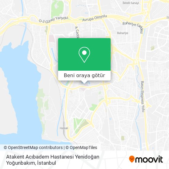Atakent Acıbadem Hastanesi Yenidoğan Yoğunbakım harita