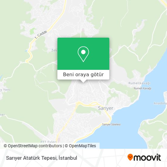 Sarıyer Atatürk Tepesi harita