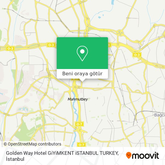 Golden Way Hotel GiYiMKENT iSTANBUL TURKEY harita