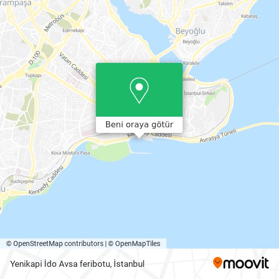 Yenikapi İdo Avsa feribotu harita