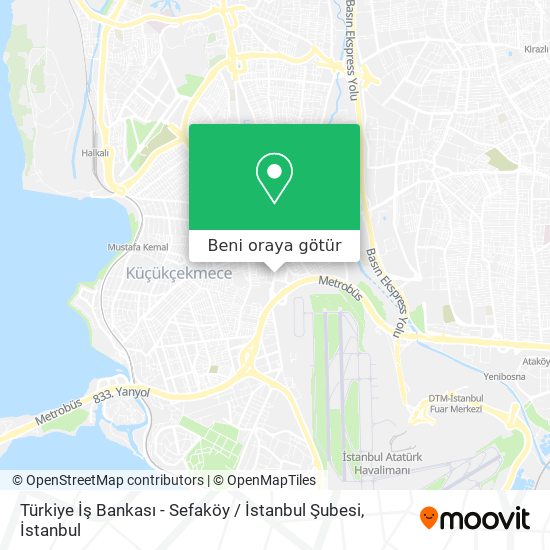 Türkiye İş Bankası - Sefaköy / İstanbul Şubesi harita