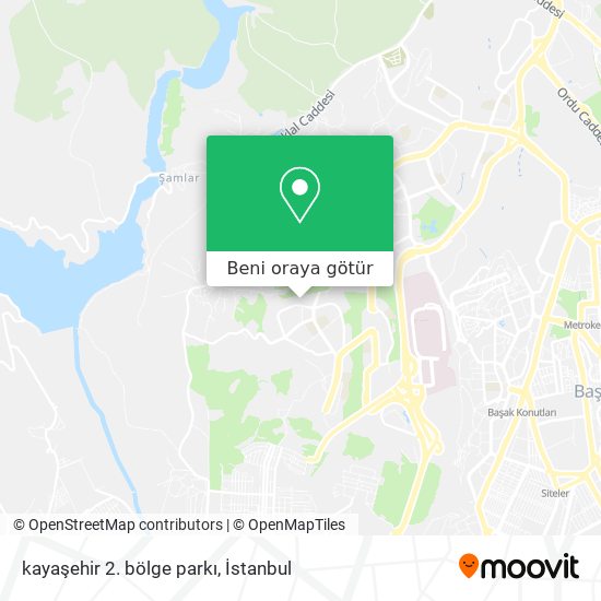 kayaşehir 2. bölge parkı harita