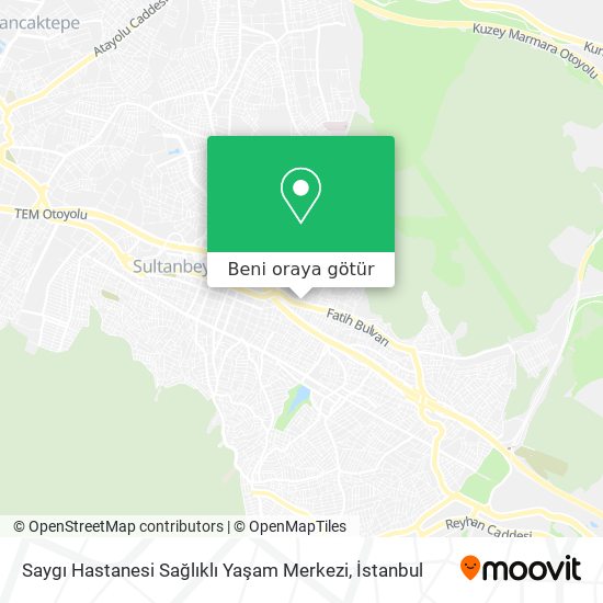 Saygı Hastanesi Sağlıklı Yaşam Merkezi harita