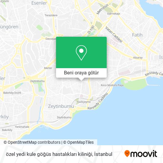 özel yedi kule göğüs hastalıkları kiliniği harita