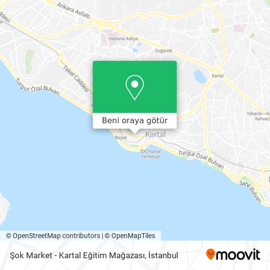 Şok Market - Kartal Eğitim Mağazası harita
