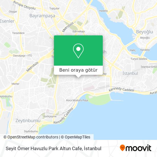 Seyit Ömer Havuzlu Park Altun Cafe harita