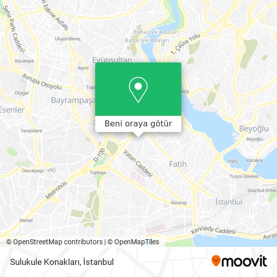 Sulukule Konakları harita