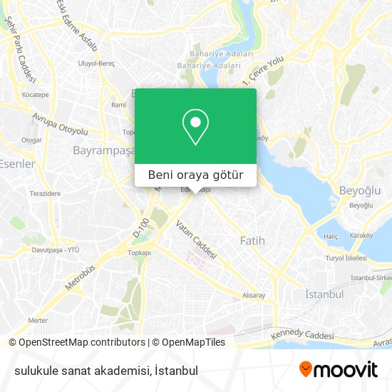 sulukule sanat akademisi harita