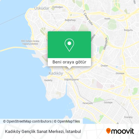 Kadıköy Gençlik Sanat Merkezi harita