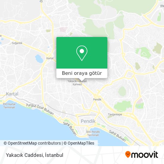 Yakacık Caddesi harita
