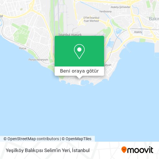 Yeşilköy Balıkçısı Selim'in Yeri harita